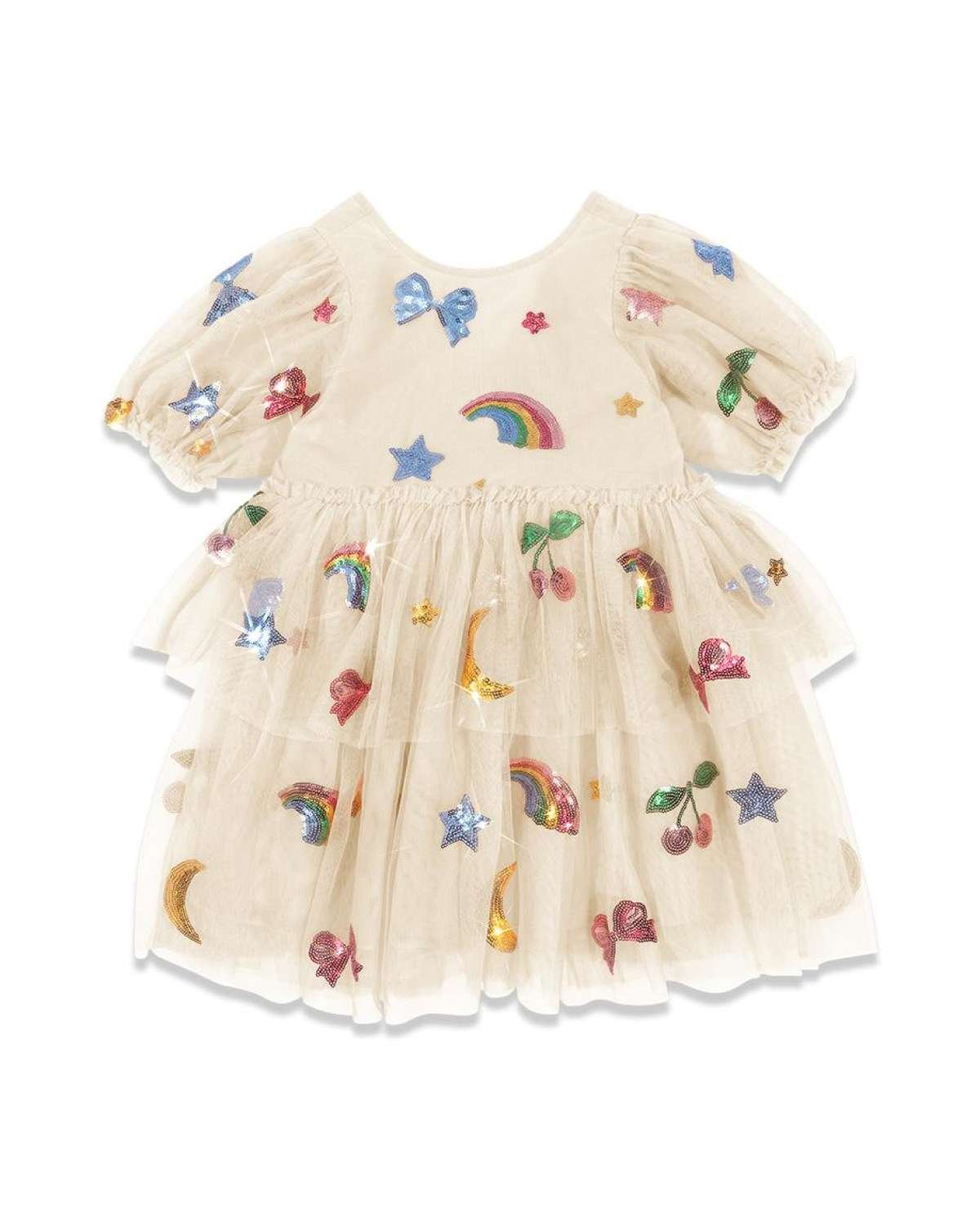 Tyllkjole m/ Glitter Paljetter | Yvonne Puff Dress