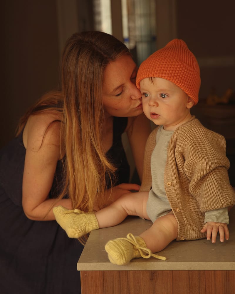 Ullcardigan Baby - 100% Merino, Ubehandlet Ull | Cardigan Inga