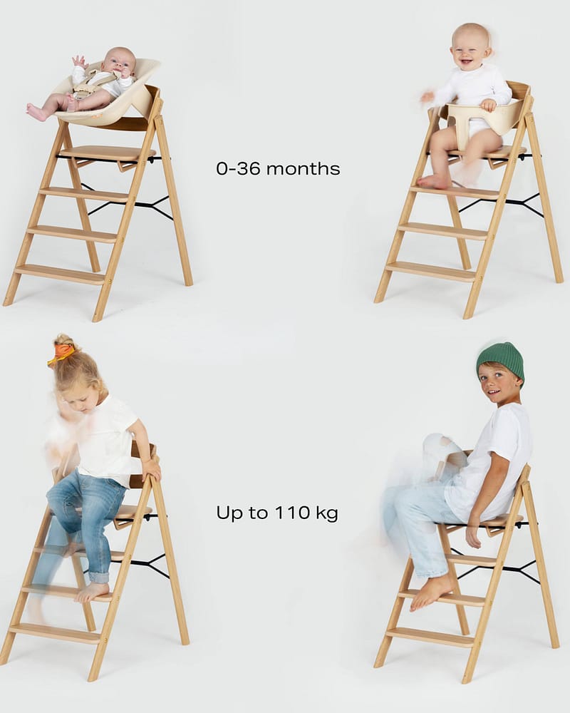 KAOS KLAPP® Eik Barnestol - Best i Test 2026 - Sammenleggbar | Opp til 110kg!