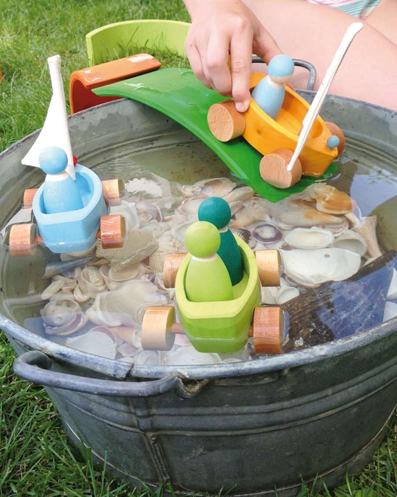 Lekebil og Båt 2i1 - Treleke som Flyter på Vann | Little Land Yacht