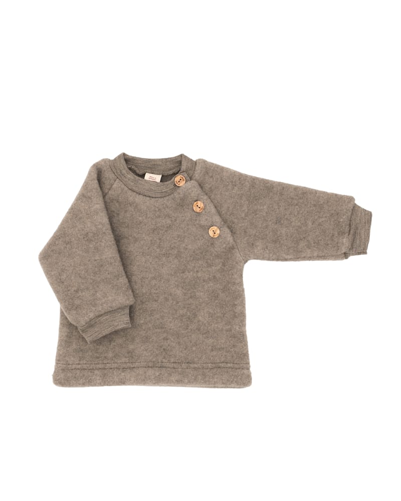Ullgenser Baby - Ullfleece 100% Ubehandlet Ull | Raglan Sweater