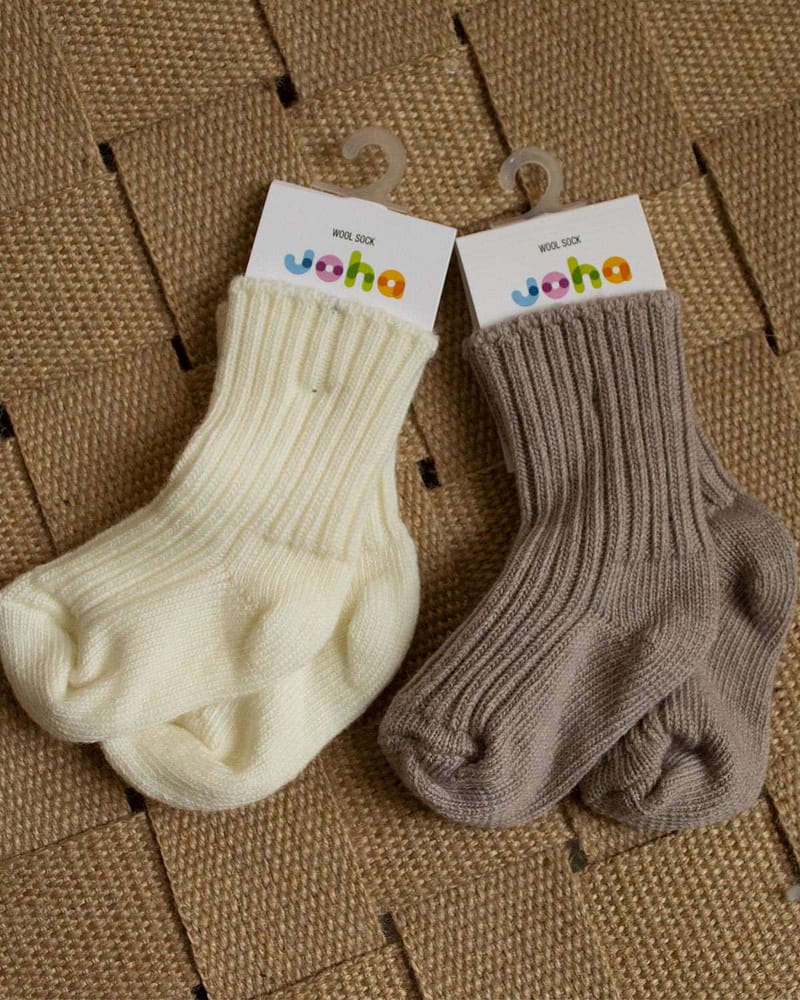 Ullsokker - Rib - Elastisk - Basic