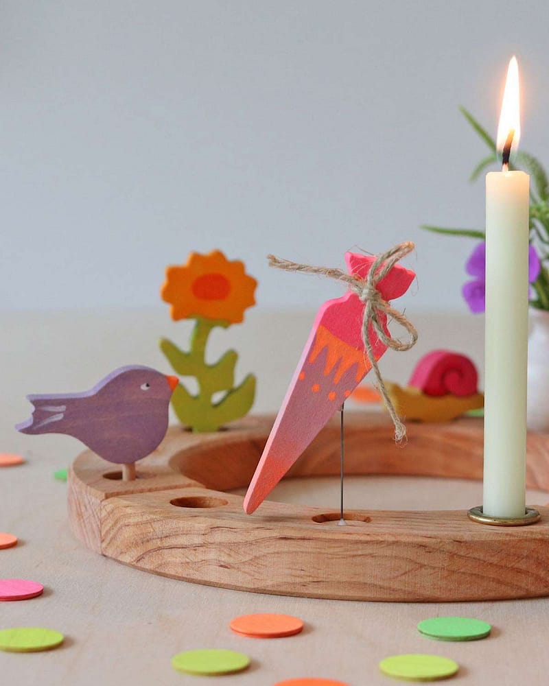 Festhorn til Bursdagsring - | Figur Grimms Lysestake