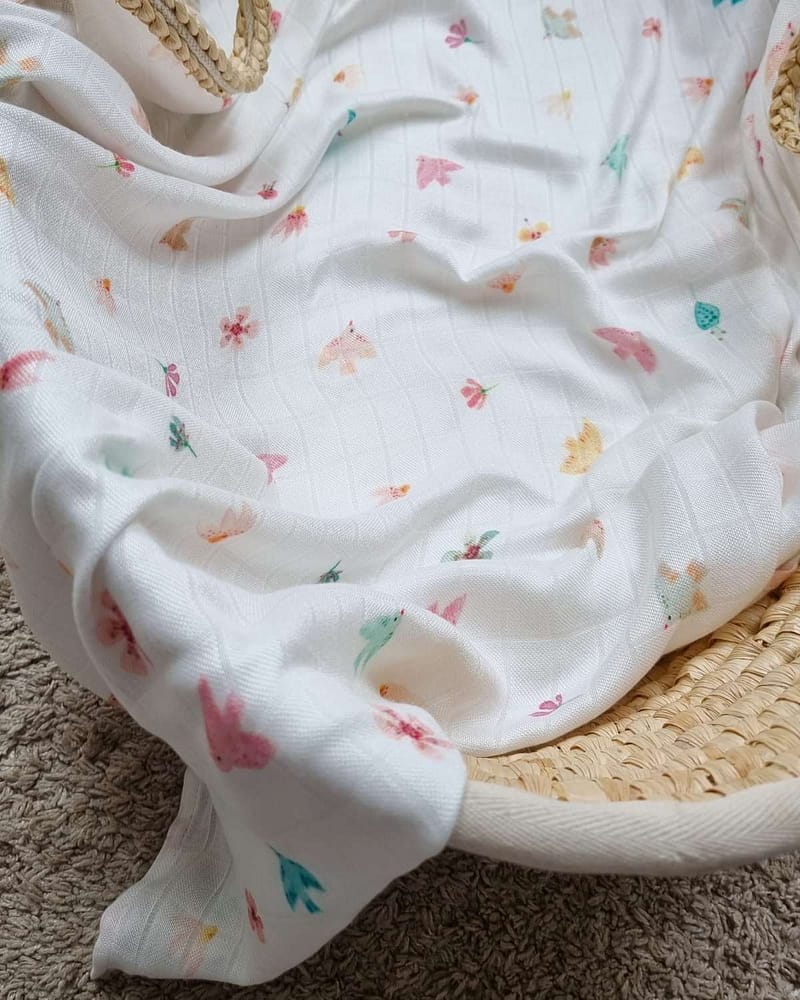 Swaddle / Svøpeteppe - 100% Øko Bambus | 120x120cm