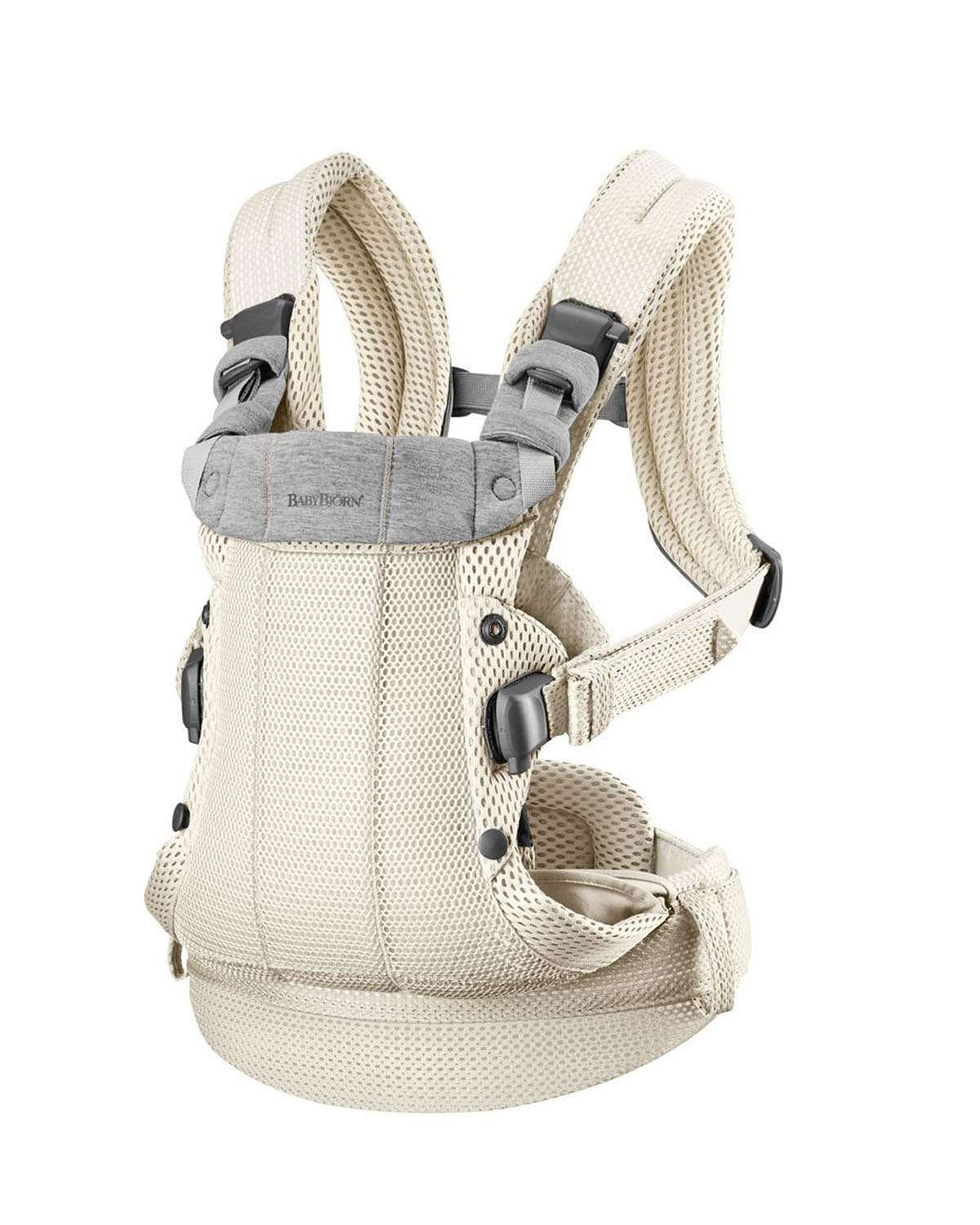 bæresele harmony multifunksjonell bæresele m/ ekstra ryggstøtte baby carrier 0 3 år (farge: cream, 3d mesh), cream, 3d mesh