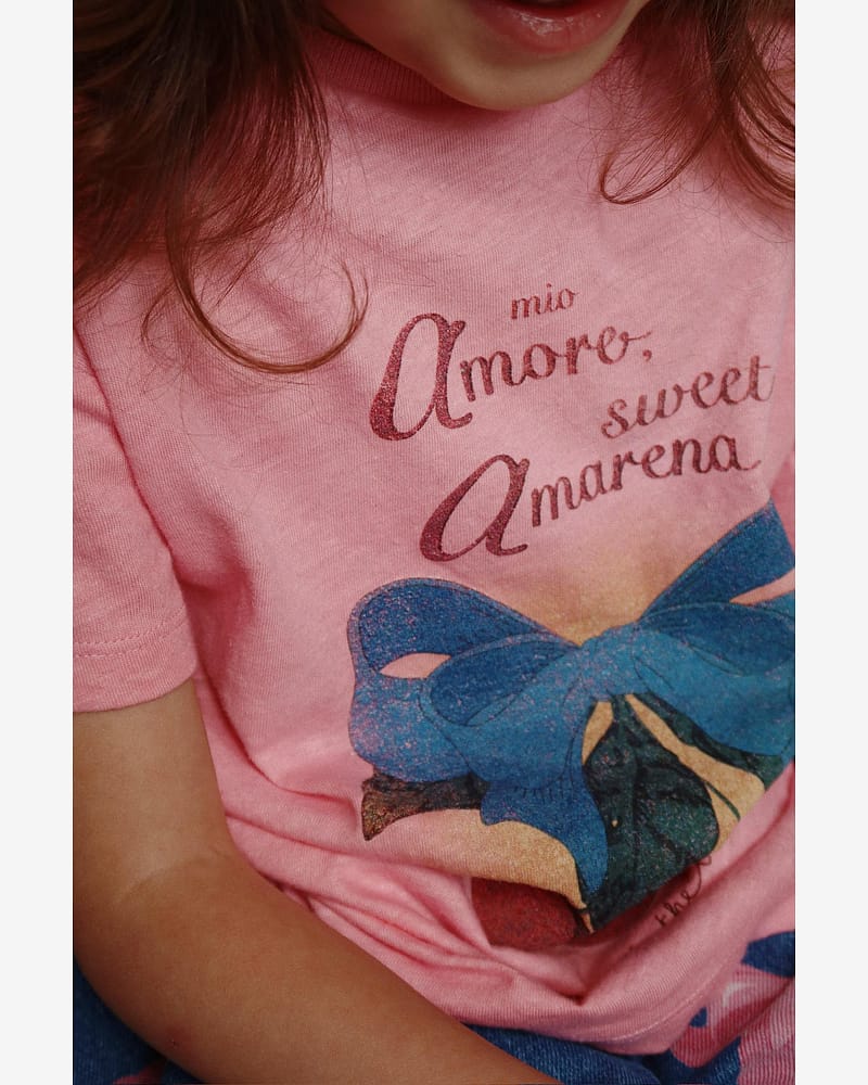 T Skjorte med Print - Øko Bomull og Lin | Era Tee