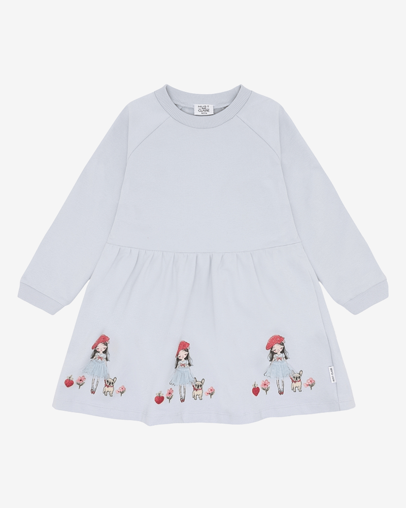 Kjole Barn med Print - 95% Bomull, 5% Elastan | HCDonna French Girl