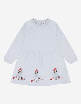 Kjole Barn med Print - 95% Bomull, 5% Elastan | HCDonna French Girl