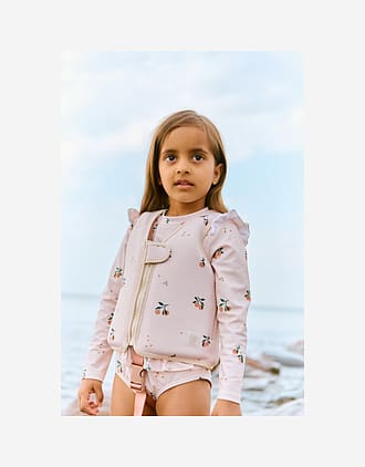 Badedrakt med Armer og Volanger - UV drakt UPF 40+ | Sille Printed Swimsuit