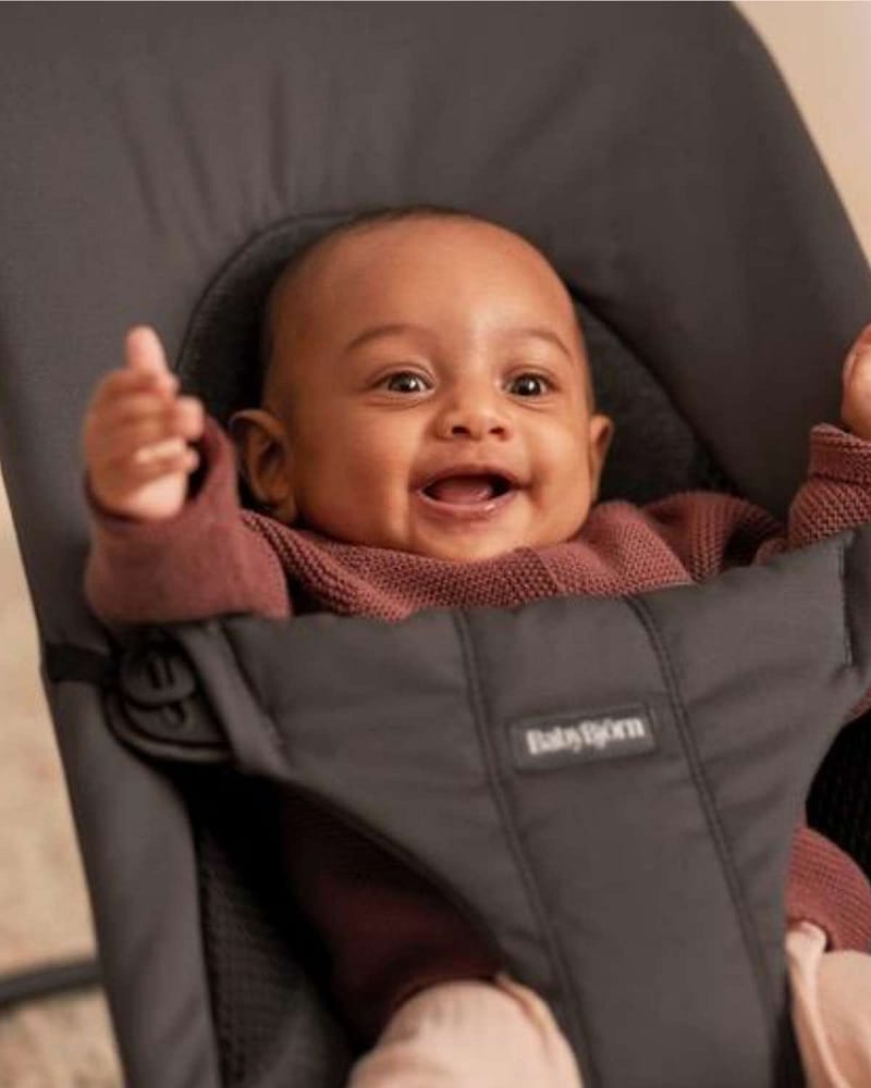 Vippestol Balance Soft - Best i Test Babysitter – Baby 0-2år, Tri-Fabric, Woven/Jersey