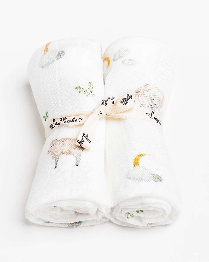 Gulpekluter 2pk - 100% Bambus - 75x75cm