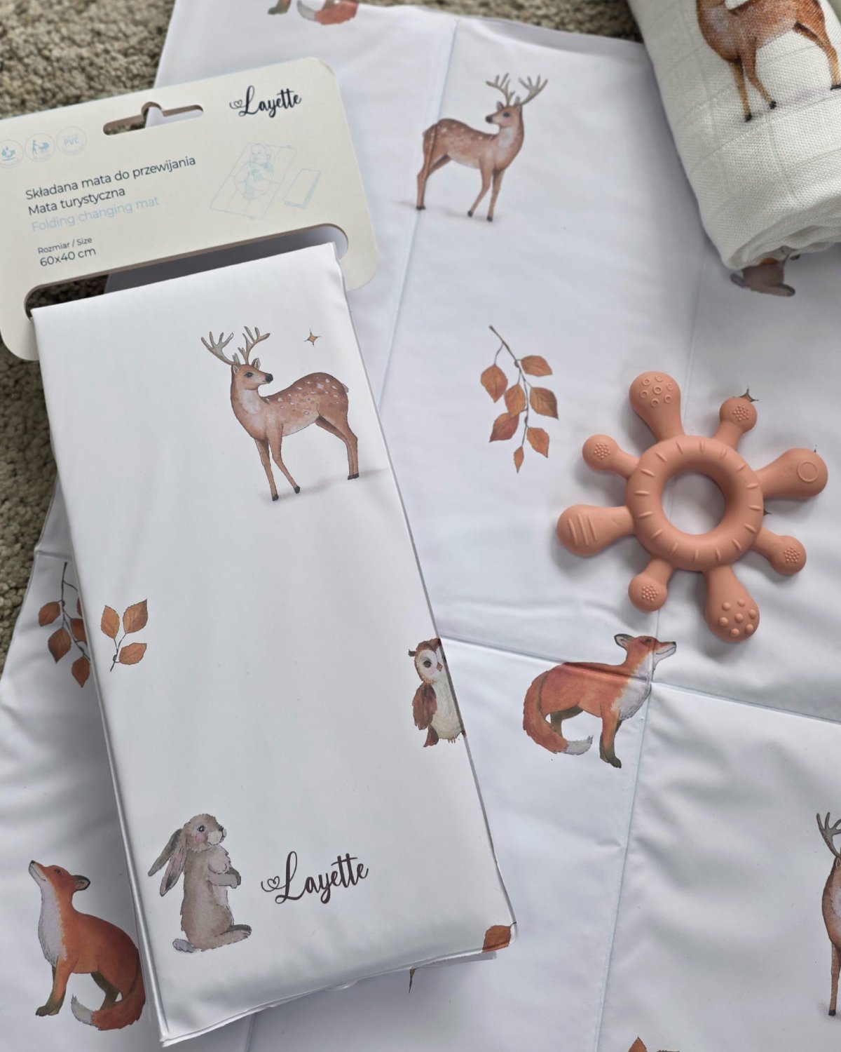 Stelleunderlag – Vanntett & Sammenleggbar | 40×60, Woodland