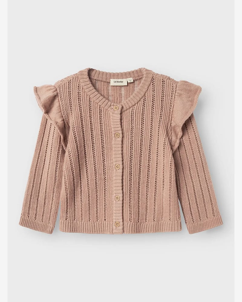 Cardigan i Ull Barn - Strikket