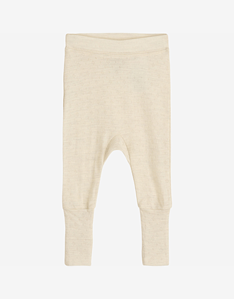 Leggings med trylleføtter - Pointelle, 85% Merino, 15% Silke | HCGils