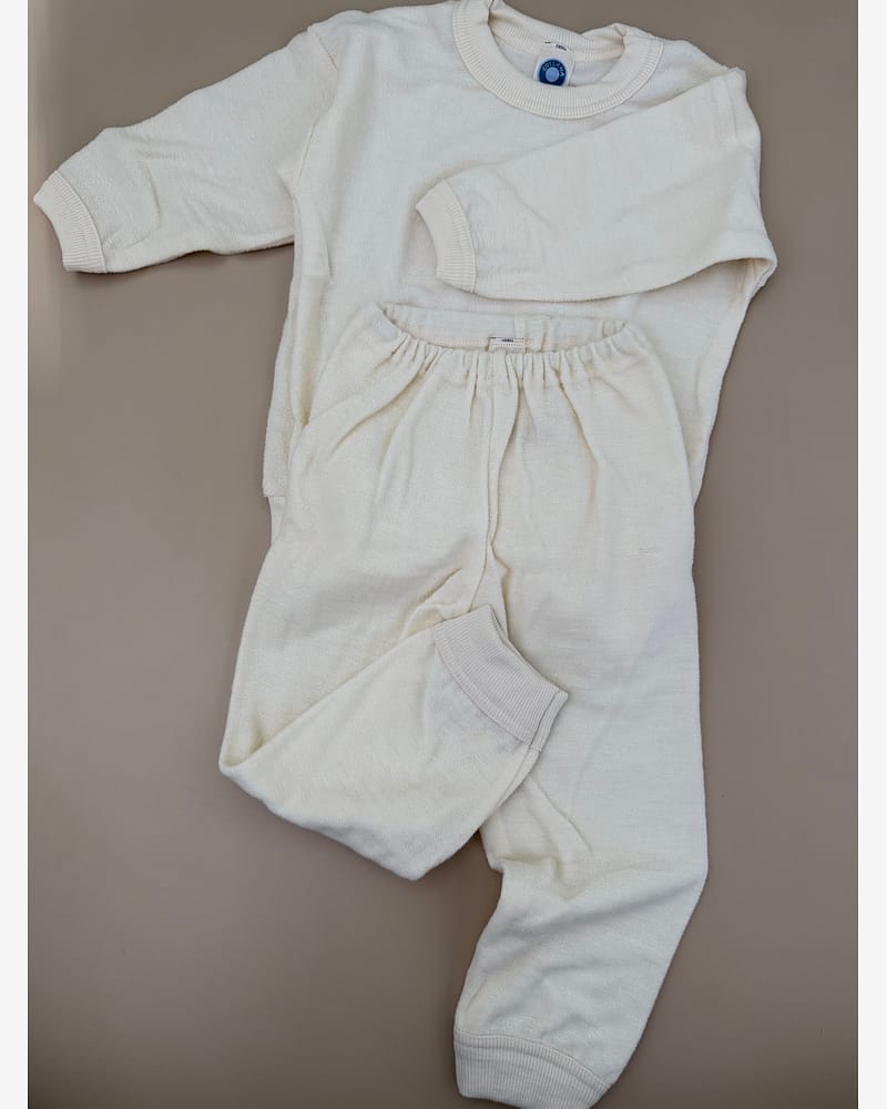 Pysjamas / Kosedress i Ullfrotte - Trøye og Bukse