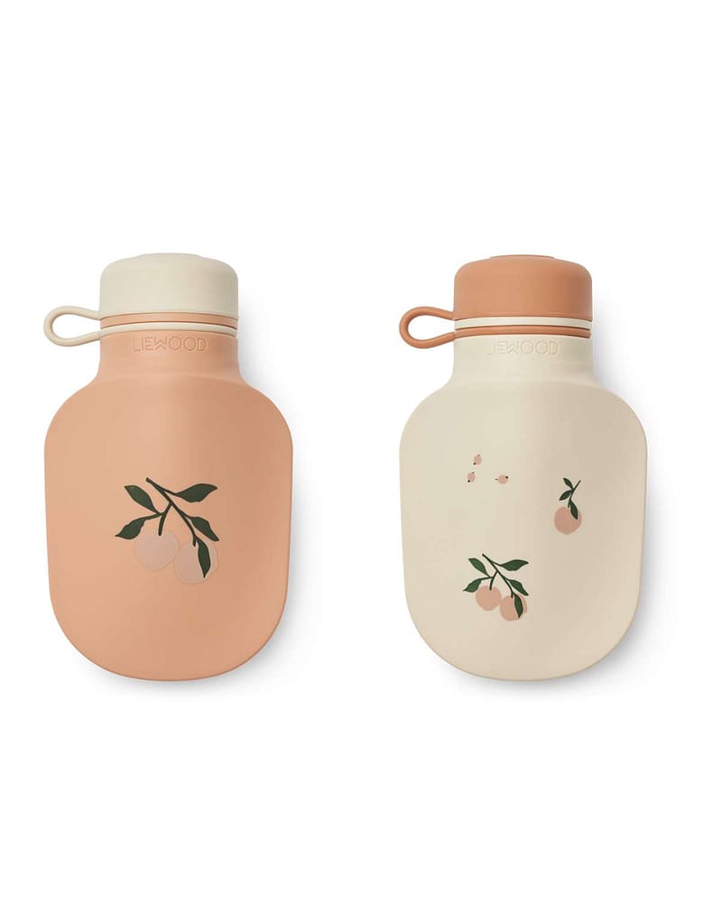 Smoothie Poser 2pk M/ Skje - Silikon