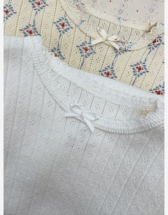 Body Kortermet - 100% Øko Bomull, Pointelle | Minnie Short Sleeve Body
