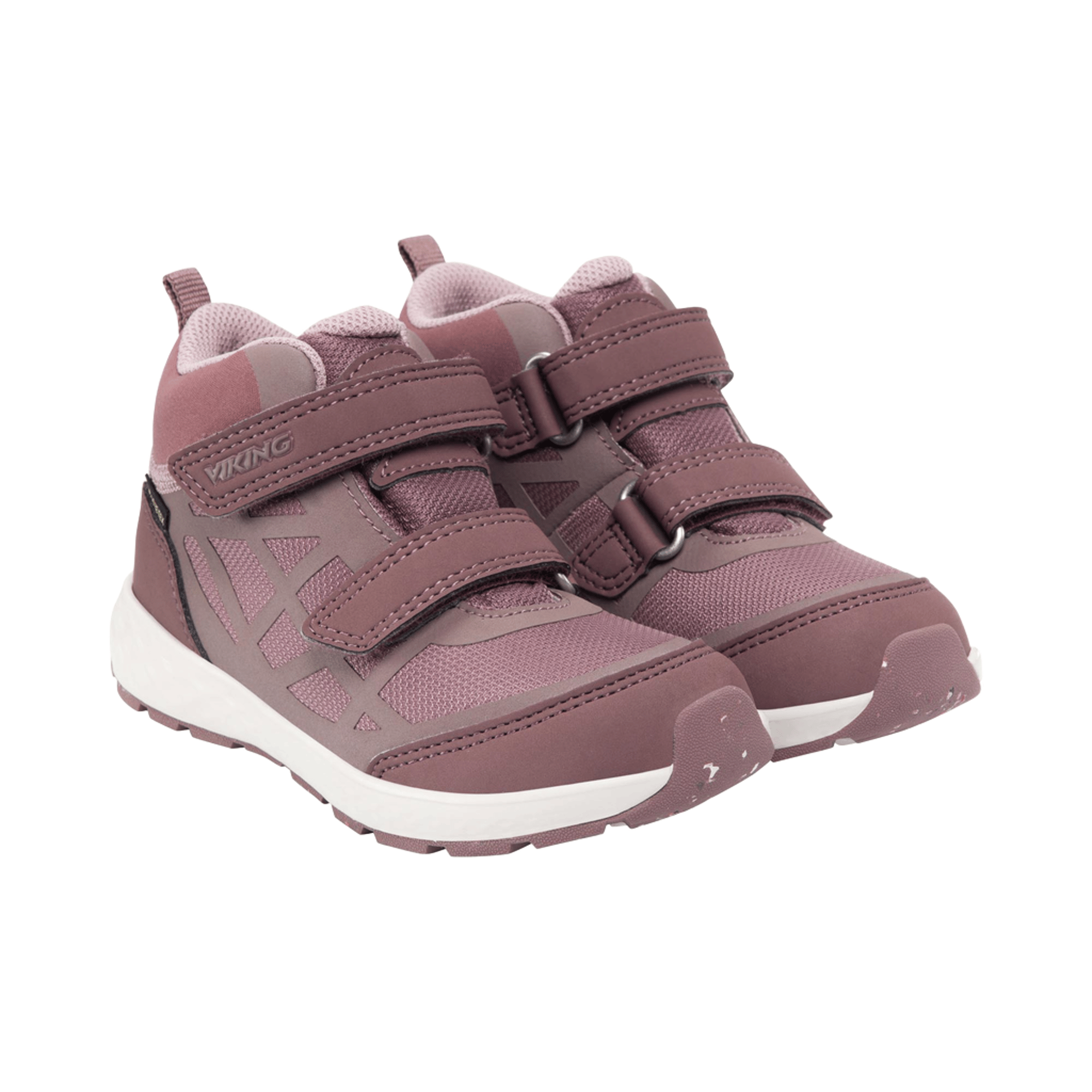 Viking Goretex Overgangssko Barn – Vanntette, Mellomhøy Sko – Vår / Høst | Veme Reflex Mid GTX 2V, Rosa - Antiquerose