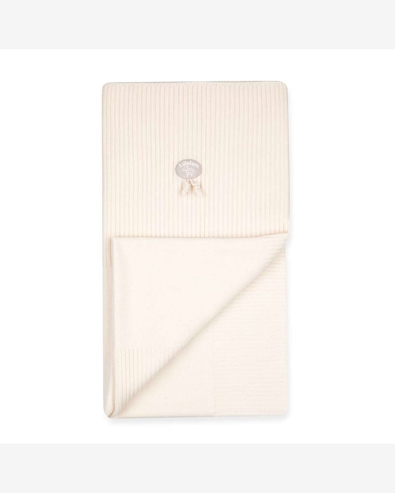 Babyteppe Ull - 100% Merino, 95x75 - Baby Natur