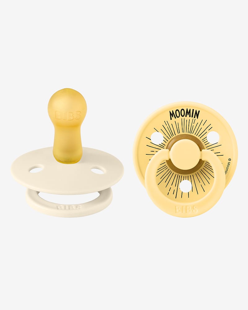 BIBS x Moomin Smokk 2pk – Rund, Naturgummi | Moomintroll