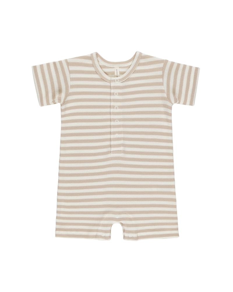 Romper Baby m/ Vaffelstruktur - 100% Øk. Bomull | Waffle Snap Romper