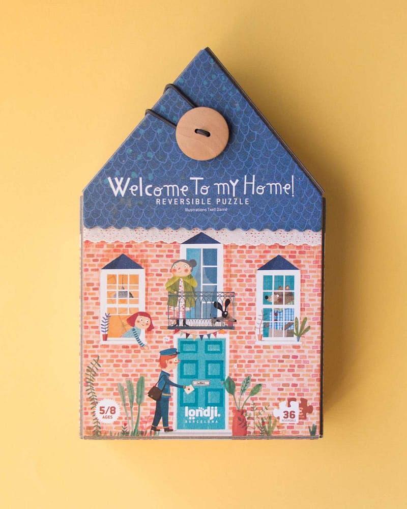 Puslespill 2i1 - Reversibelt Puslespill Barn 5år+ | Welcome to my Home!