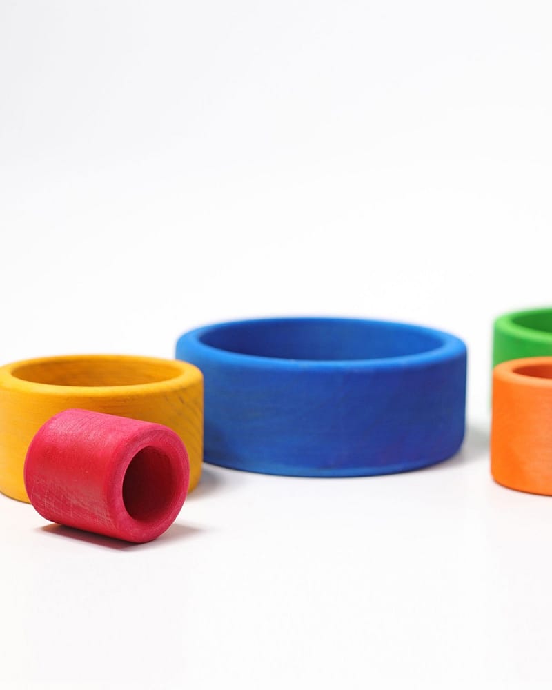 Stableskåler 5pk - Leke i Tre | Montessori Leker