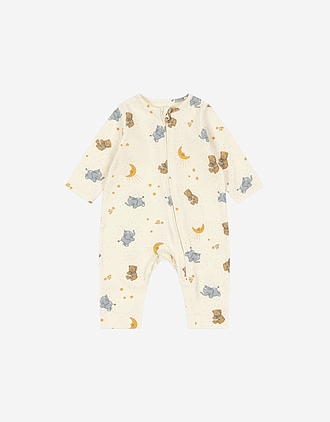 Heldress med Glidelås - Øko Jersey | Basic Zip Onesie GOTS