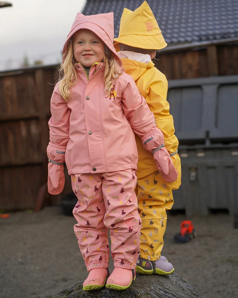 Regnvotter Barn M/ Fleecefôr | Vanntett 10.000 «Superkatten 2026»