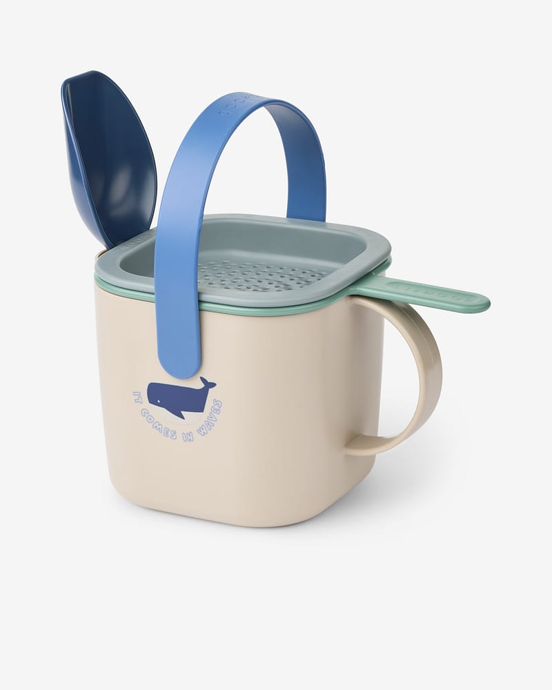 Sandkasseleker 4pk - M/ Bøtte, Spade og Sil | Roald Sand Set