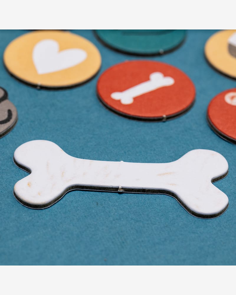 Brettspill Barn 4år, Pocket size - Memoryspill med Kjæledyrtema | Bobby & Mish Tiny Game