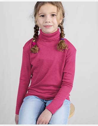 Ulltrøye med Turtleneck - 70% Merino 30% Silke - Ubehandlet Ull