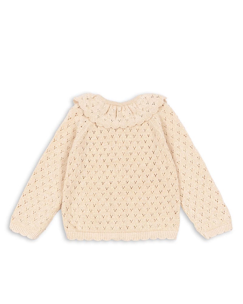 Cardigan Strikket m/ Glitter - Øko Bomull | Holiday Knit Cardigan