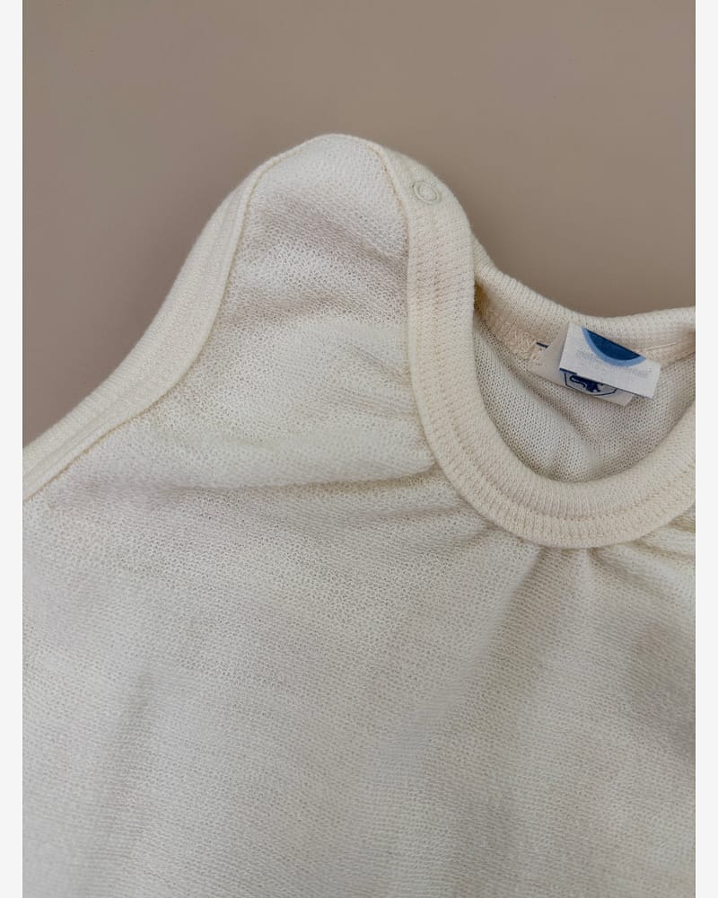 Sparkebukse med Føtter i ullfrotte - ubehandlet ull