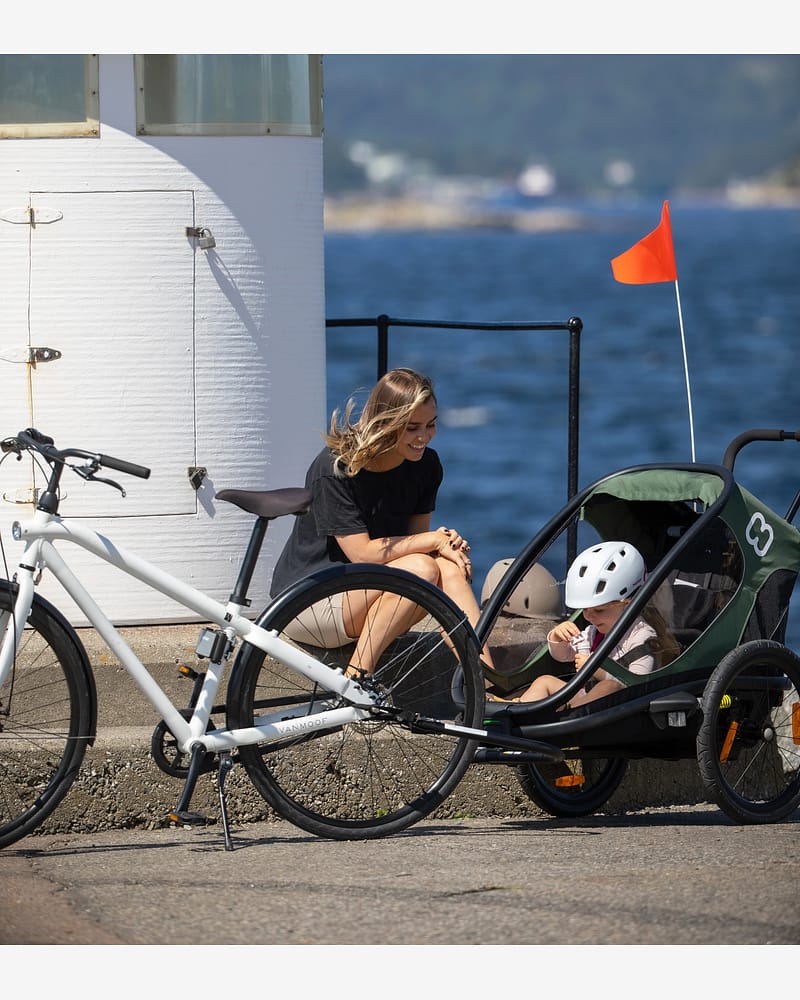 Hamax Outback Sykkelvogn & Barnevogn, Plass til ett barn | Singel Bicycle Trailer
