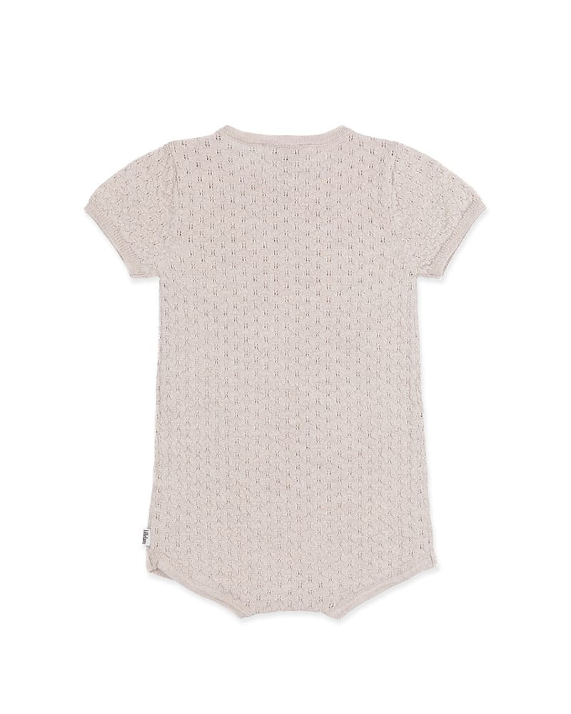 Romper Baby – Tynn ullkvalitet, 100% Merino – Pointelle | Alex