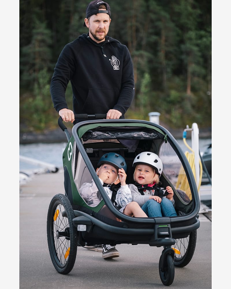 Hamax Outback Sykkelvogn & Barnevogn, 2-Seter | Double Bicycle Trailer