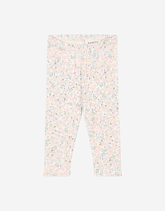Leggings m/ Blomster Print - 100% Øko Bomull | Fio Pants