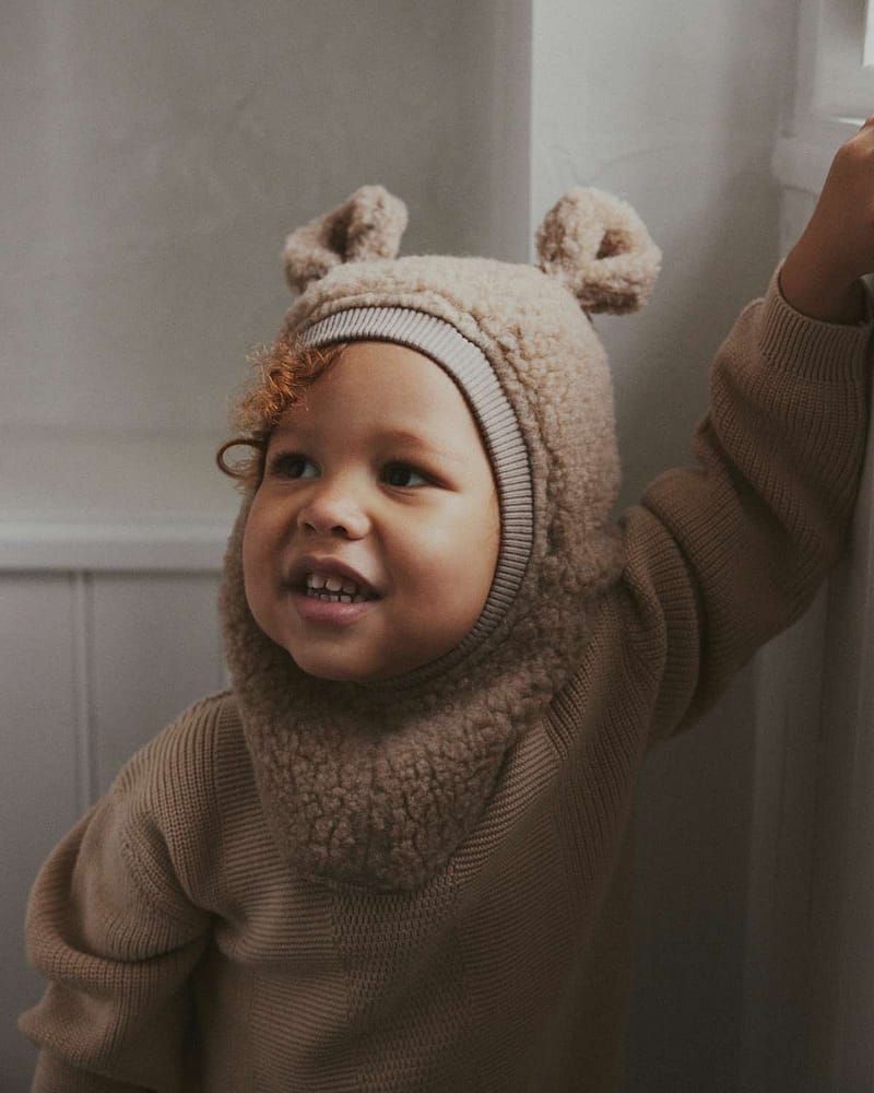 Balaclava Ull 2-Lags - Bamseører