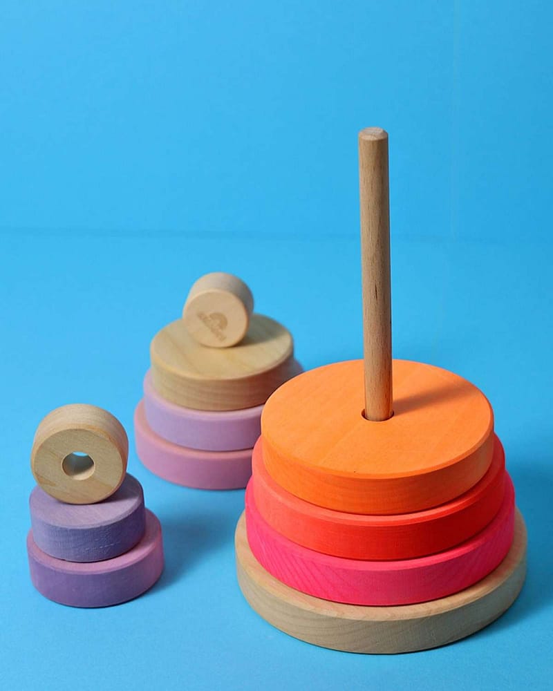 Stabletårn i Tre - Stort 23cm | Conical tower