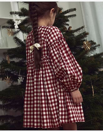 Kjole Barn M/ Volanger - Øko bomull | NMFRIO LS LOOSE DRESS LIL