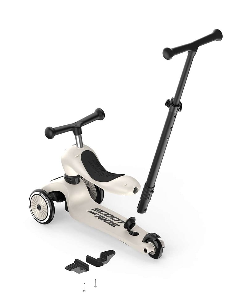 Sparkesykkel og Løpesykkel M/ Foreldrehåndtak | Scoot and Ride Highwaykick 1 Push & Go - NYHET