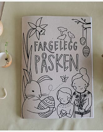 Fargeleggingsbok A4 m/ Påske Fargelegging - 100% Norsk | "Fargelegg Påsken"