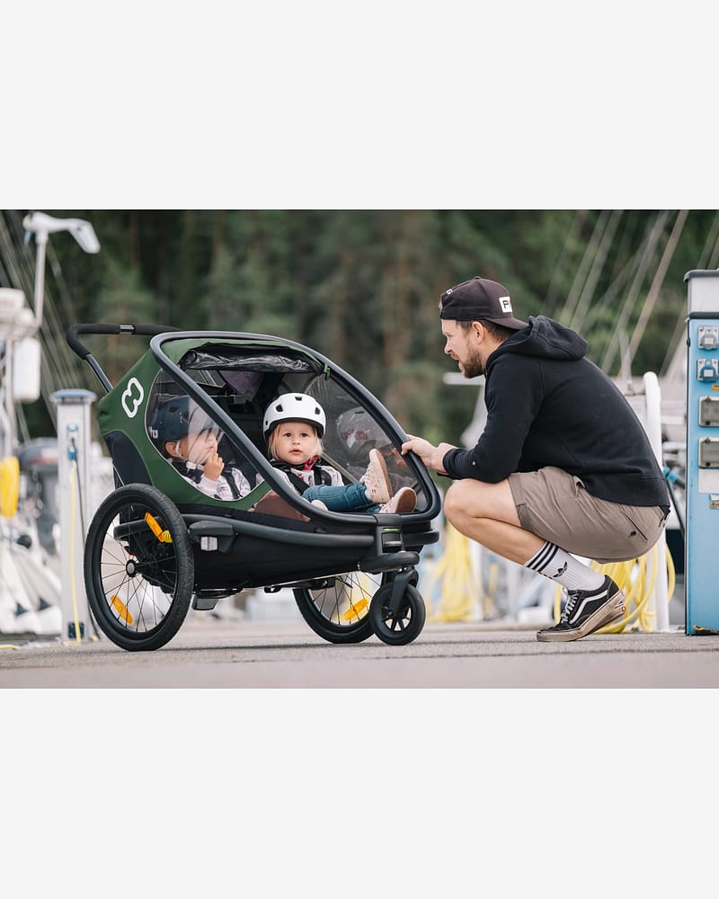 Hamax Outback Sykkelvogn & Barnevogn, 2-Seter | Double Bicycle Trailer
