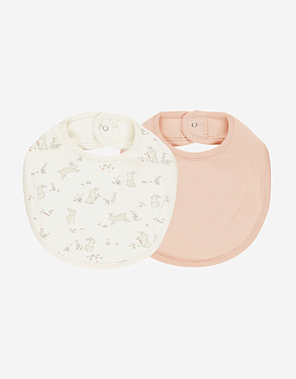 Siklesmekke 2pk - 100% Øk. Bomull | Jersey Snap Bib
