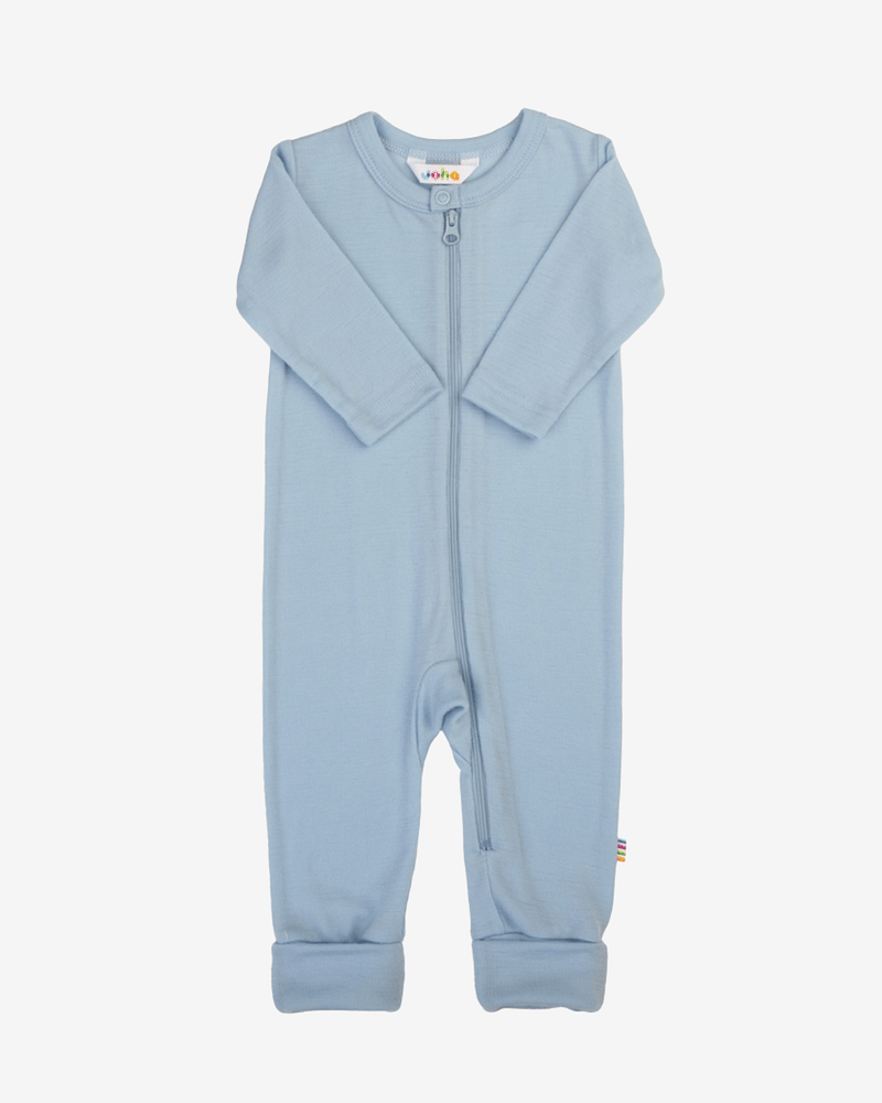 Ullpysj Heldress M/ glidelås og trylleføtter - 100% Merino | Basic