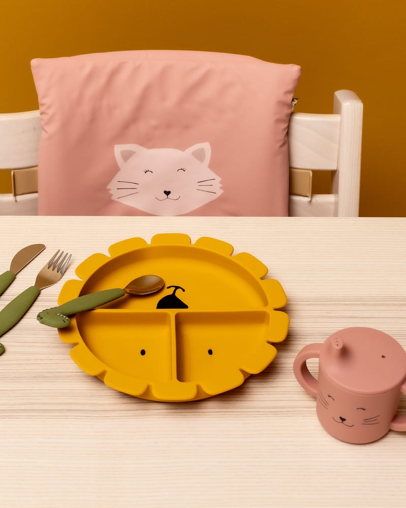 Tallerken med flere rom & Sugekopp - Silikon