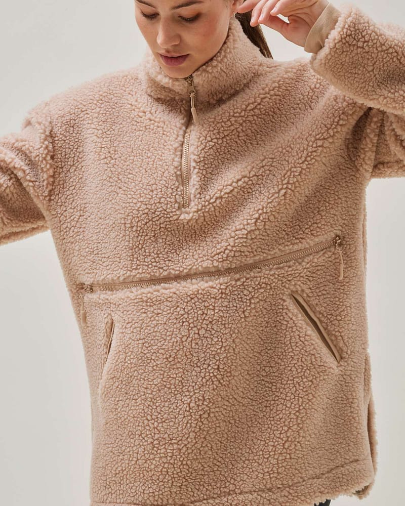 Gravid og Ammegenser - Teddyjakke m/ ull | Pile Fleece Maternity Anorak