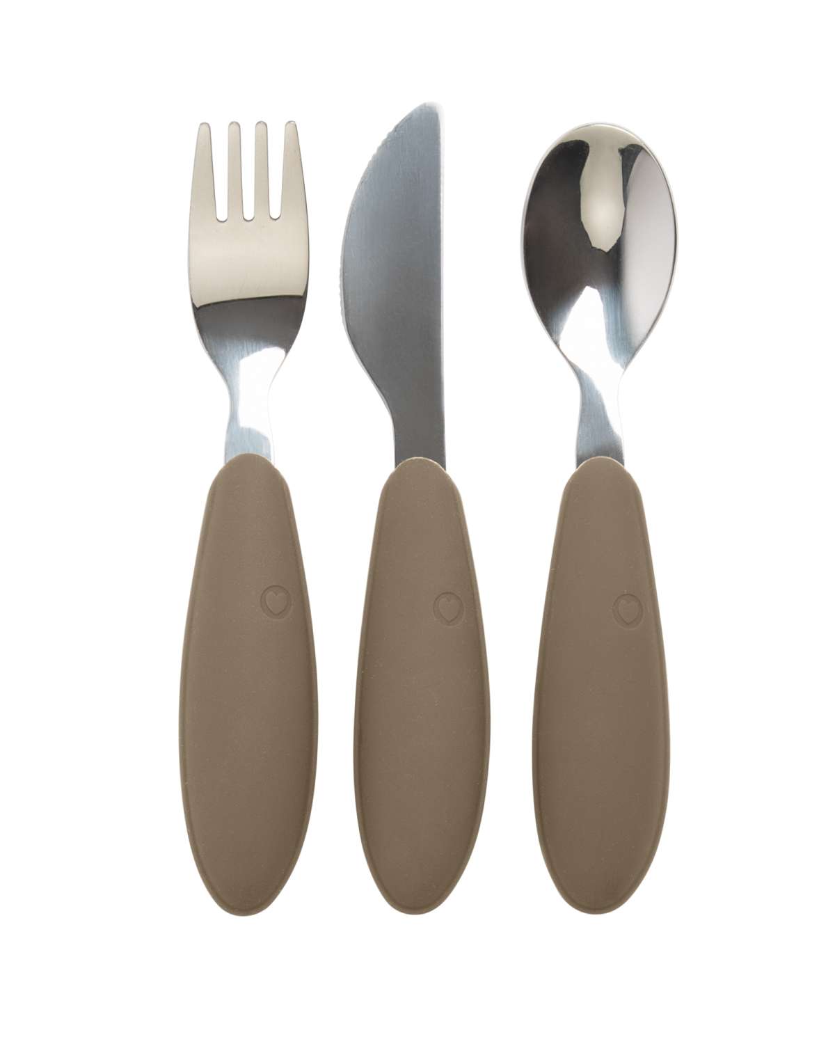 BIBS Bestikk Barn 3pk - Rustfritt Stål og Silikon