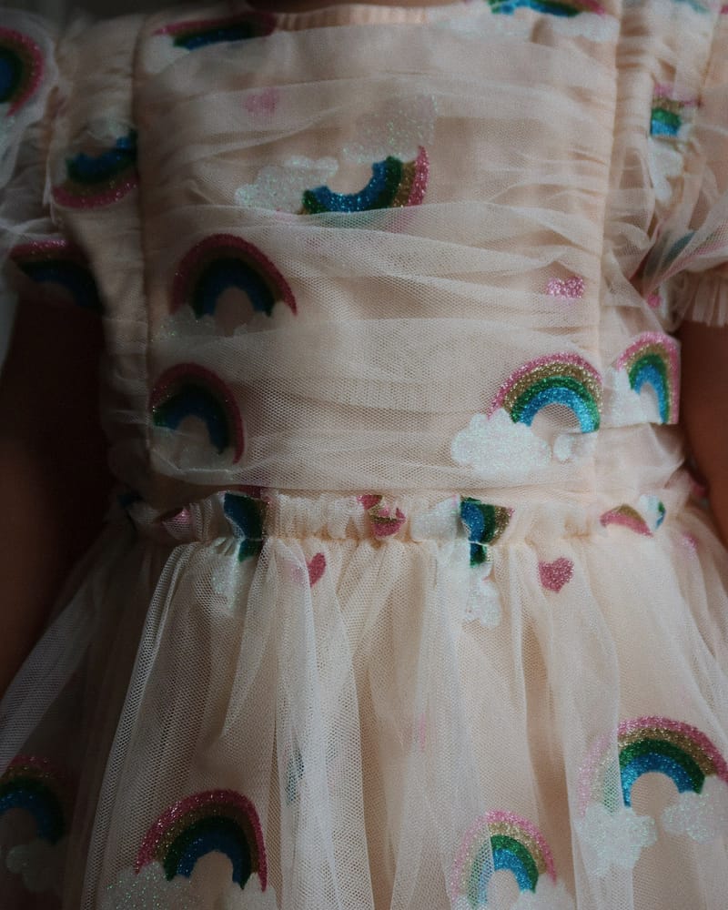Tyllkjole m/ Glitter Print | Tullie Dress